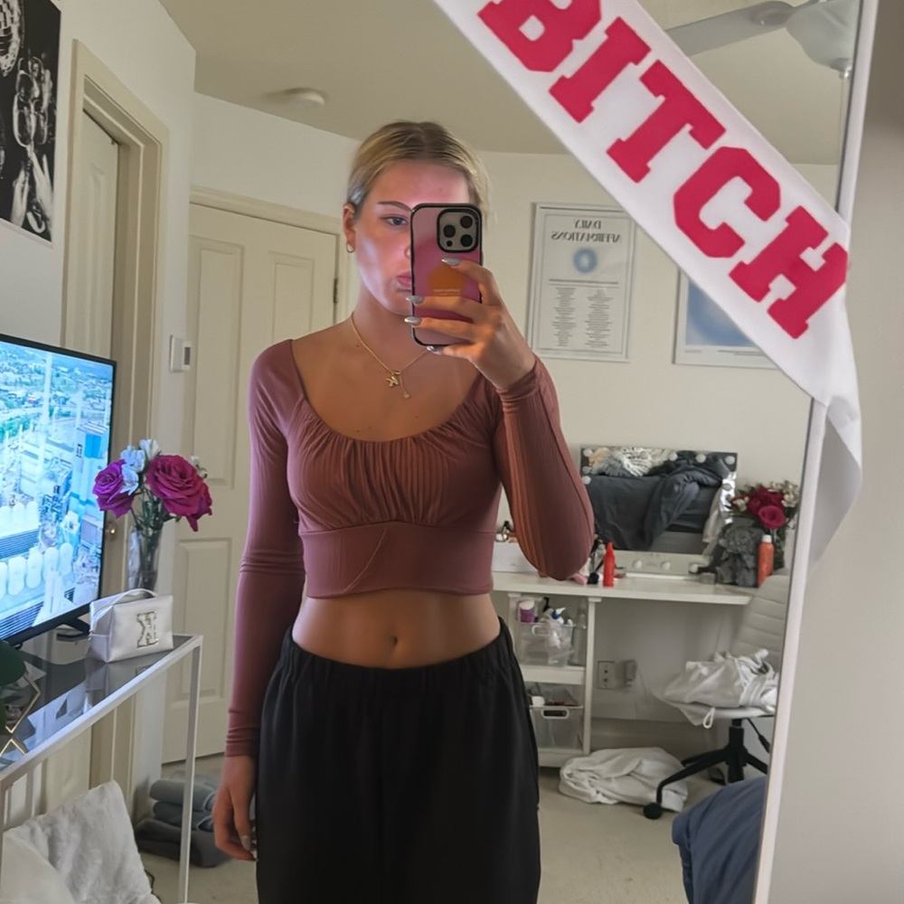 Burgany pink blouse